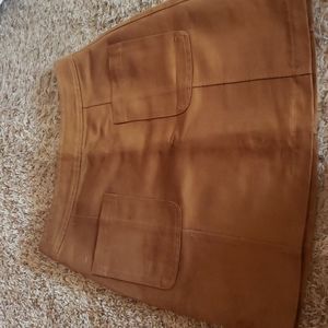 Tan suade skirt